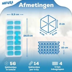 Nafura® Siliconen Ijsblokjesvorm Met Deksel – Ijsvormpjes Maker – Ijsklontjes Vorm - 4 Stuks – Herbruikbaar – BPA Vrij - Vierkant 17 Nafura® Siliconen Ijsblokjesvorm Met Deksel – Ijsvormpjes Maker – Ijsklontjes Vorm - 4 Stuks – Herbruikbaar – BPA Vrij - Vierkant -Kookgerei Koning Verkoop 1200x1200 2798