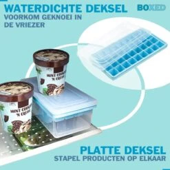 Boxed IJsblokjesvorm Met Bak, Schep En Deksel - IJsvormpjes Maker - Silcione IJsklontjes Vorm - Blauw 13 Boxed IJsblokjesvorm Met Bak, Schep En Deksel - IJsvormpjes Maker - Silcione IJsklontjes Vorm - Blauw -Kookgerei Koning Verkoop 1200x1200 2803