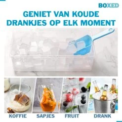 Boxed IJsblokjesvorm Met Bak, Schep En Deksel - IJsvormpjes Maker - Silcione IJsklontjes Vorm - Blauw 15 Boxed IJsblokjesvorm Met Bak, Schep En Deksel - IJsvormpjes Maker - Silcione IJsklontjes Vorm - Blauw -Kookgerei Koning Verkoop 1200x1200 2805
