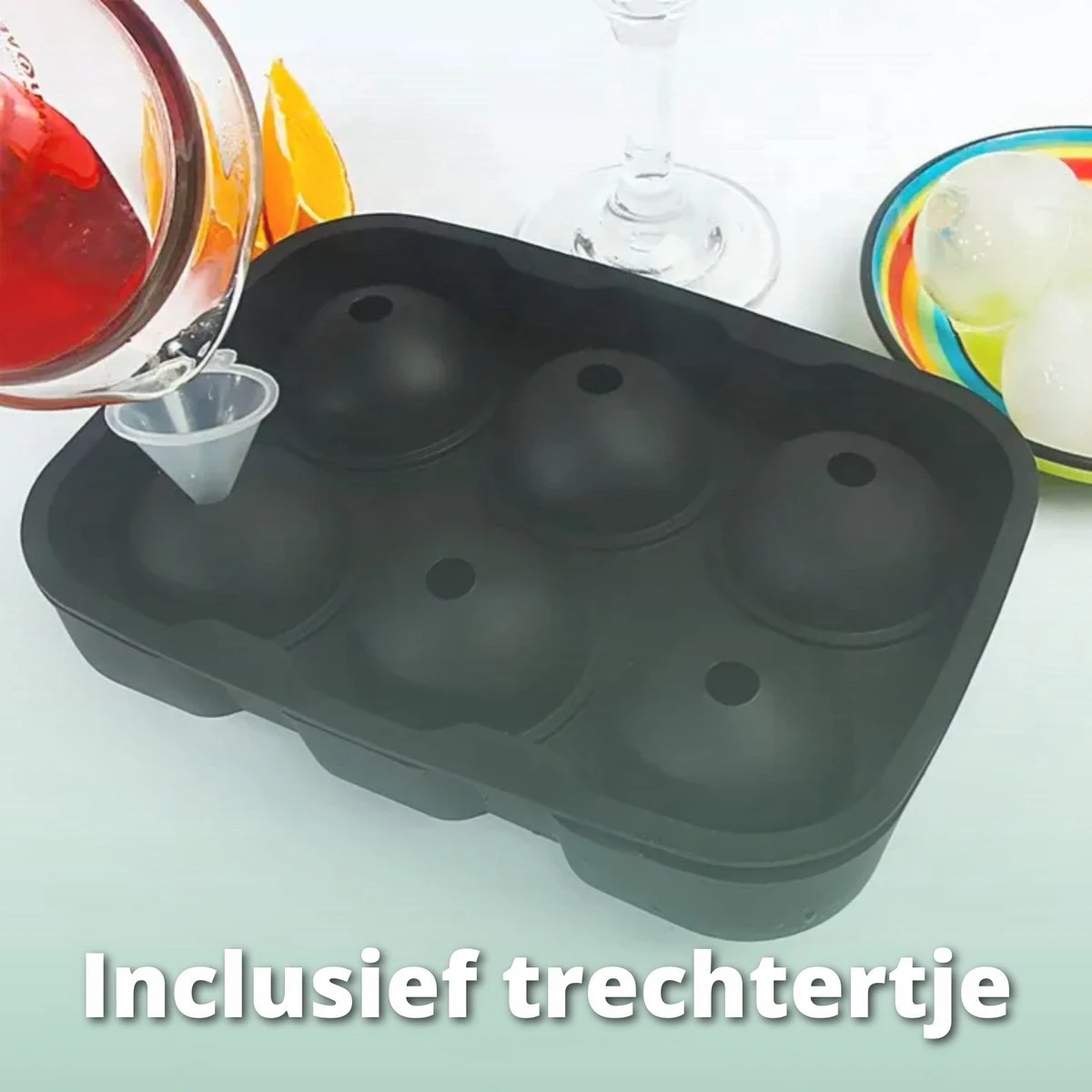 Siempre Bien Luxe Ijsblokvorm - Vierkant, Rond Diamant En Rozen - Decoratieve Ijsblokmaker - Kindervriendelijk - Cocktails - Inclusief Trechtertje 3 Siempre Bien Luxe Ijsblokvorm - Vierkant, Rond Diamant En Rozen - Decoratieve Ijsblokmaker - Kindervriendelijk - Cocktails - Inclusief Trechtertje - Afbeelding 3