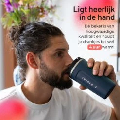 Triple J® Koffiebeker To Go - Thermosbeker - BPA & Lekvrij - 510ml - Blauw -Kookgerei Koning Verkoop 1200x1200 284
