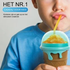 Belenthi Slushy Maker - Slush Puppy Maker - Slushy Cup - Ijsvormpjes - Incl. Eetlepel En Rietje- Slush Puppy Machine -Kookgerei Koning Verkoop 1200x1200 2848