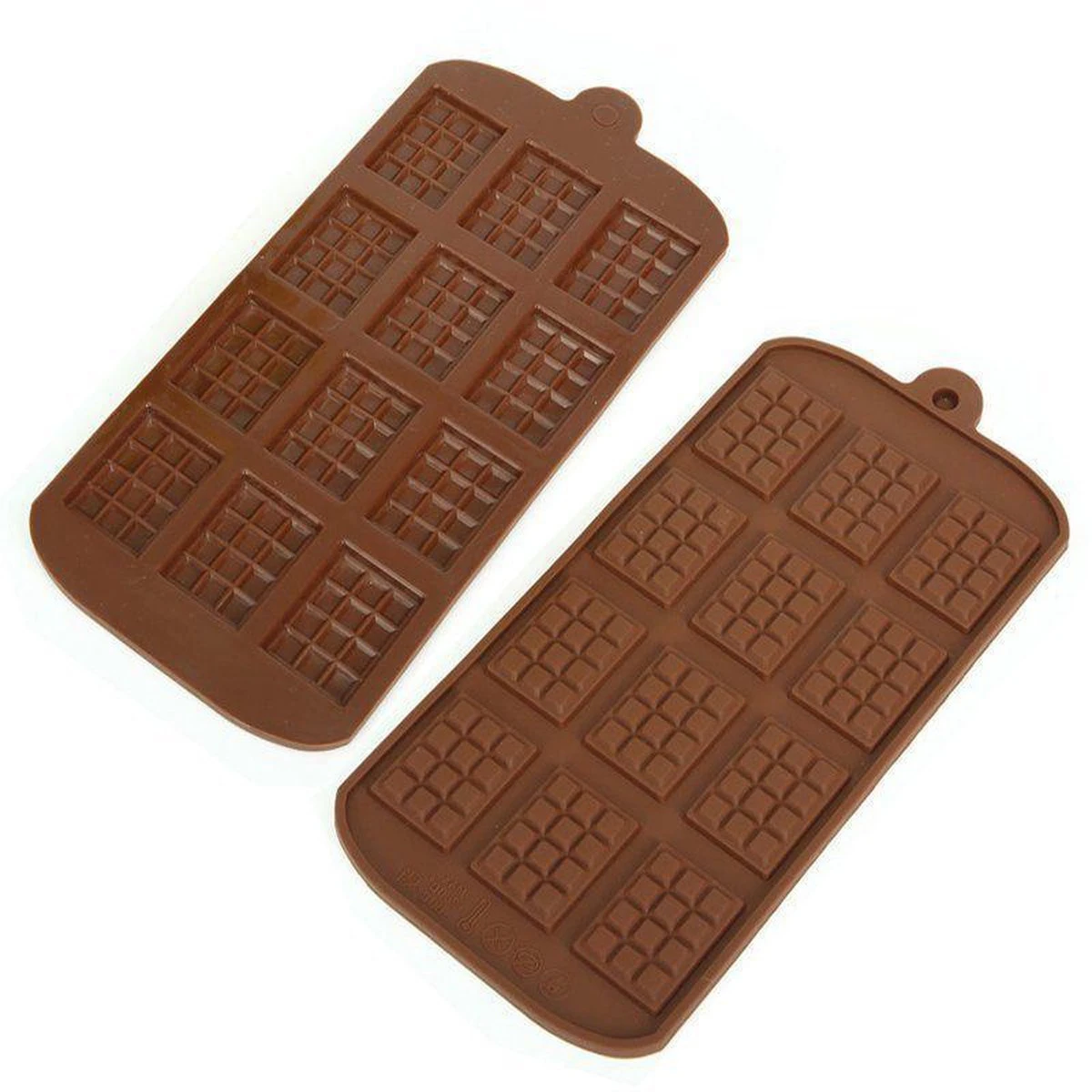 Merkloos Mini Chocolade Reepjes Vorm - Siliconen Chocolade Mal - Snoepjes - 2 Stuks 2 Merkloos Mini Chocolade Reepjes Vorm - Siliconen Chocolade Mal - Snoepjes - 2 Stuks - Afbeelding 2