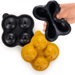 Blumtal Bollen IJsblokjesvorm - 2 X 4 IJsblokjes - Hoogwaardig Siliconen - 8 Stuks - 5 Cm - Zwart / Geel 12 Blumtal Bollen IJsblokjesvorm - 2 X 4 IJsblokjes - Hoogwaardig Siliconen - 8 Stuks - 5 Cm - Zwart / Geel -Kookgerei Koning Verkoop 1200x1200 2909