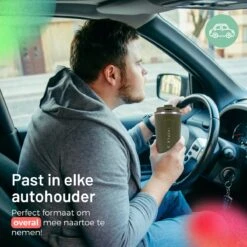 Triple J® Koffiebeker To Go - Thermosbeker - BPA & Lekvrij - 510ml - Groen -Kookgerei Koning Verkoop 1200x1200 292