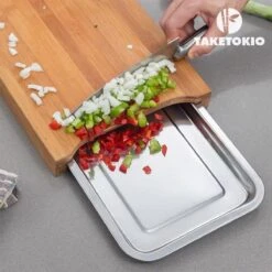 Excellent Houseware Bamboe Snijplank - Met Opvangbak -Kookgerei Koning Verkoop 1200x1200 2927