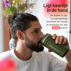 Triple J® Koffiebeker To Go - Thermosbeker - BPA & Lekvrij - 510ml - Groen -Kookgerei Koning Verkoop 1200x1200 293