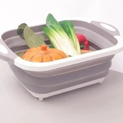 Snijplank - 3 In 1 - Wasbak - Spoelbak - Opvouwbare Afwasteil - Afwasbak - Opbergbak -Kookgerei Koning Verkoop 1200x1200 2946