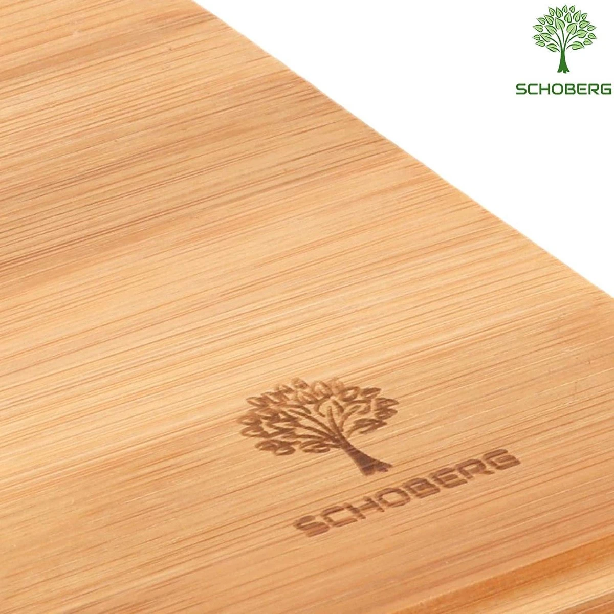 SCHOBERG Bamboe Snijplank | Houten Plank, 40 X 40 X 3 Cm | Bamboe Snijplank Hout | Keukenplank Voor Het Snijden Van Groenten, Fruit Of Vlees 5 SCHOBERG Bamboe Snijplank | Houten Plank, 40 X 40 X 3 Cm | Bamboe Snijplank Hout | Keukenplank Voor Het Snijden Van Groenten, Fruit Of Vlees - Afbeelding 5