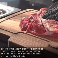 Walnoot Snijplanken - Hout - Grote Dikke Walnoten Snijplank (43 X 30 Cm) - Omkeerbare Grote Houten Snijplank - (met Hout Olie En Doek) -Kookgerei Koning Verkoop 1200x1200 2960