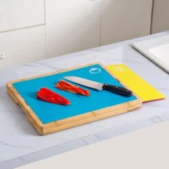 Zindoo Bamboe Snijplankenset - Bamboo Snijplank - Set Van 6 Kunststof Planken - Broodplank - Vlees - Groente - Fruit - FSC Bamboe - Duurzaam Hout - ZIN-BCB-02 -Kookgerei Koning Verkoop 1200x1200 2966