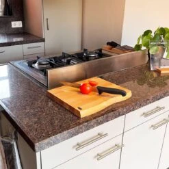 Industrial Living Snijplank Hout - Hakblok Met Lederen Lus Houder- Massief Beukenhout- Groot Formaat-3CM Dik -Kookgerei Koning Verkoop 1200x1200 3019