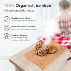Rochester Snijplanken Hout – Borrelplank – Serveerplank - 3-Delig – Organisch Bamboe – Luxe Design – Hygienisch En Duurzaam -Kookgerei Koning Verkoop 1200x1200 3033