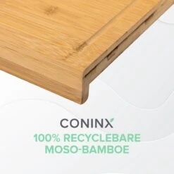 Houten Snijplank Coninx Voor Werkblad Of Tafel | Snijplank Met Steunrand En Sapgroef | 45x30CM | 2,5CM Dik | Bamboe -Kookgerei Koning Verkoop 1200x1200 3038