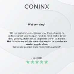 Houten Snijplank Coninx Voor Werkblad Of Tafel | Snijplank Met Steunrand En Sapgroef | 45x30CM | 2,5CM Dik | Bamboe -Kookgerei Koning Verkoop 1200x1200 3042