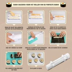 First Rate 16-Delige Sushi Set – XXL Sushi Set Met Bazooka – Snel En Makkelijk Sushi Maken – Sushi Maker – Sushi Kit – Sushi Set – Sushi Maker Set – Sushi Maker Bazooka – Sushi Roller – Sushi Rol Maker – XXL Sushi Set – Inclusief E-Book – Duurzaam 11 First Rate 16-Delige Sushi Set – XXL Sushi Set Met Bazooka – Snel En Makkelijk Sushi Maken – Sushi Maker – Sushi Kit – Sushi Set – Sushi Maker Set – Sushi Maker Bazooka – Sushi Roller – Sushi Rol Maker – XXL Sushi Set – Inclusief E-Book – Duurzaam -Kookgerei Koning Verkoop 1200x1200 3071
