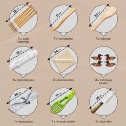 First Rate 16-Delige Sushi Set – XXL Sushi Set Met Bazooka – Snel En Makkelijk Sushi Maken – Sushi Maker – Sushi Kit – Sushi Set – Sushi Maker Set – Sushi Maker Bazooka – Sushi Roller – Sushi Rol Maker – XXL Sushi Set – Inclusief E-Book – Duurzaam 16 First Rate 16-Delige Sushi Set – XXL Sushi Set Met Bazooka – Snel En Makkelijk Sushi Maken – Sushi Maker – Sushi Kit – Sushi Set – Sushi Maker Set – Sushi Maker Bazooka – Sushi Roller – Sushi Rol Maker – XXL Sushi Set – Inclusief E-Book – Duurzaam -Kookgerei Koning Verkoop 1200x1200 3076