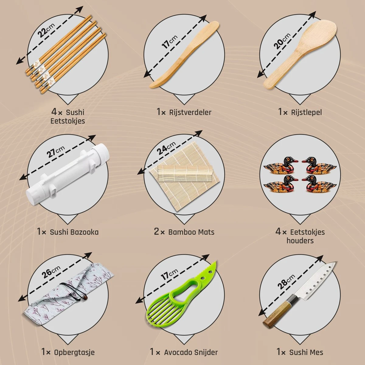 First Rate 16-Delige Sushi Set – XXL Sushi Set Met Bazooka – Snel En Makkelijk Sushi Maken – Sushi Maker – Sushi Kit – Sushi Set – Sushi Maker Set – Sushi Maker Bazooka – Sushi Roller – Sushi Rol Maker – XXL Sushi Set – Inclusief E-Book – Duurzaam 8 First Rate 16-Delige Sushi Set – XXL Sushi Set Met Bazooka – Snel En Makkelijk Sushi Maken – Sushi Maker – Sushi Kit – Sushi Set – Sushi Maker Set – Sushi Maker Bazooka – Sushi Roller – Sushi Rol Maker – XXL Sushi Set – Inclusief E-Book – Duurzaam - Afbeelding 8