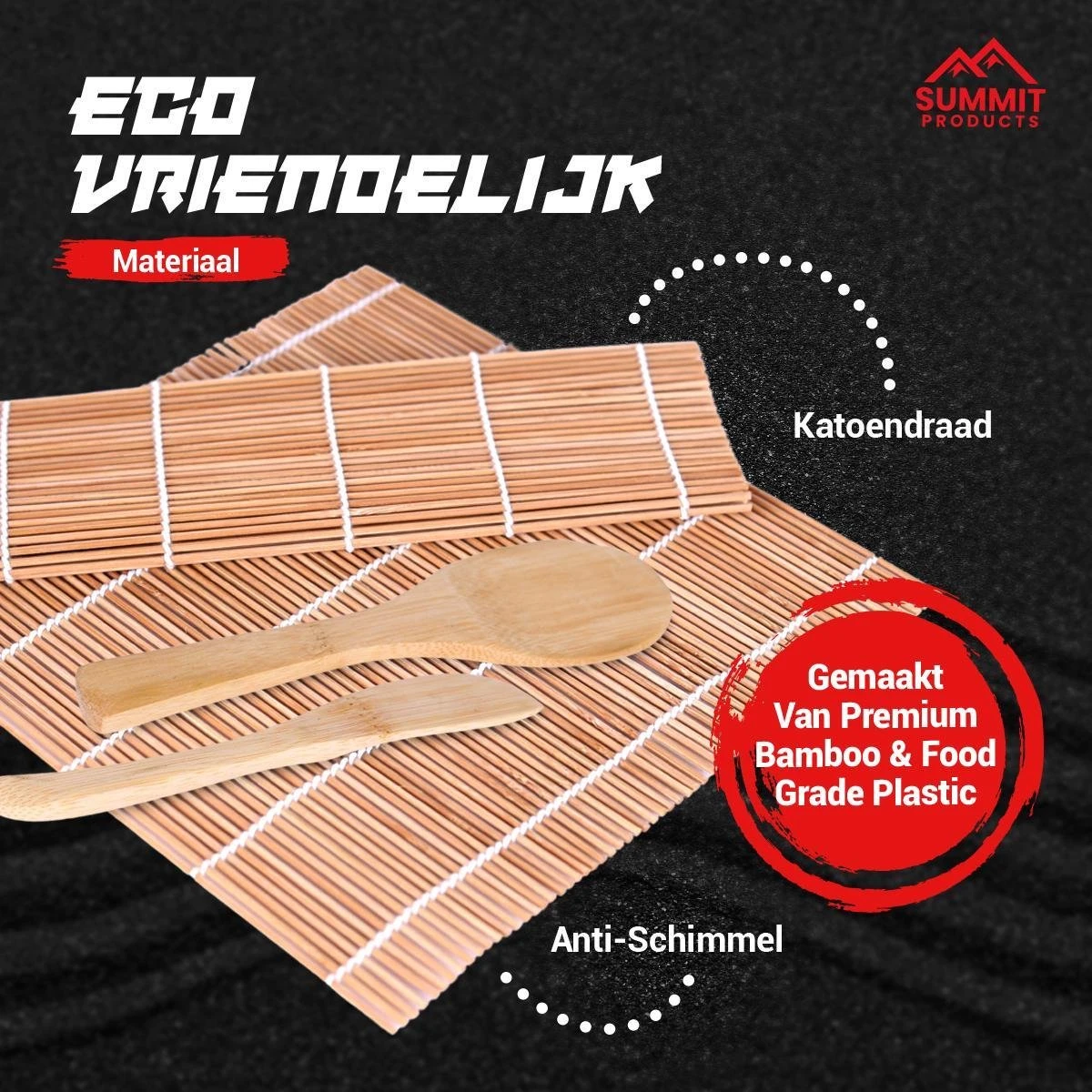 Summit Products Sushi Bazooka Kit- Sushi Maker Set- Sushi Kit- All In One Sushi Set- Inclusief Online Bereidingsgids- Zwart 6 Summit Products Sushi Bazooka Kit- Sushi Maker Set- Sushi Kit- All In One Sushi Set- Inclusief Online Bereidingsgids- Zwart - Afbeelding 6