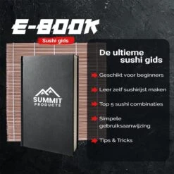 Summit Products Sushi Bazooka Kit- Sushi Maker Set- Sushi Kit- All In One Sushi Set- Inclusief Online Bereidingsgids- Zwart 22 Summit Products Sushi Bazooka Kit- Sushi Maker Set- Sushi Kit- All In One Sushi Set- Inclusief Online Bereidingsgids- Zwart -Kookgerei Koning Verkoop 1200x1200 3084