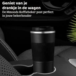 Mmoods Thermosbeker Voor Koffie En Thee 380ml - Koffiebeker To Go - Reisbeker Voor Auto - Herbruikbare Drinkfes Voor Warme En Koude Dranken - Ecologische Thermoskan Zwart Geschenk -Kookgerei Koning Verkoop 1200x1200 311