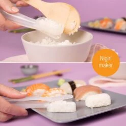 Amazy Sushi Set | Sushi Maker Set Voor Beginners Incl. Bamboe Sushi Roll Matje, Rijstlepel, Sushi Maker En Eetstokjes Met Dienblad - Eenvoudig Te Gebruiken Voor Beginners En Professionals 11 Amazy Sushi Set | Sushi Maker Set Voor Beginners Incl. Bamboe Sushi Roll Matje, Rijstlepel, Sushi Maker En Eetstokjes Met Dienblad - Eenvoudig Te Gebruiken Voor Beginners En Professionals -Kookgerei Koning Verkoop 1200x1200 3114