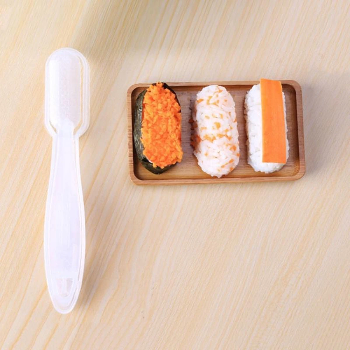 Merkloos Sushi Scoop - Sushi Nigiri Maker – Sushi Maker – Sushi Schep – Wit 5 Merkloos Sushi Scoop - Sushi Nigiri Maker – Sushi Maker – Sushi Schep – Wit - Afbeelding 5