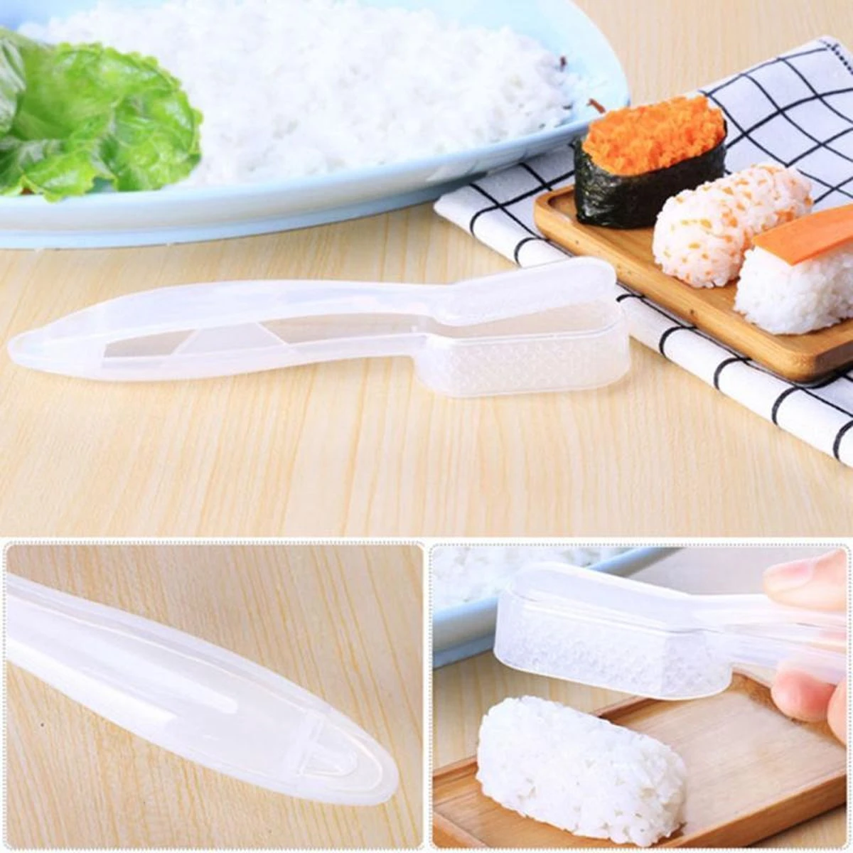 Merkloos Sushi Scoop - Sushi Nigiri Maker – Sushi Maker – Sushi Schep – Wit 7 Merkloos Sushi Scoop - Sushi Nigiri Maker – Sushi Maker – Sushi Schep – Wit - Afbeelding 7