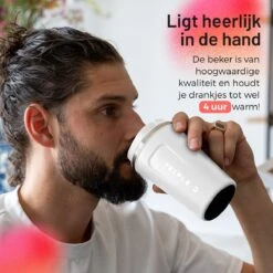 Triple J® Koffiebeker To Go - Thermosbeker - BPA & Lekvrij - 380ml - Wit 12 Triple J® Koffiebeker To Go - Thermosbeker - BPA & Lekvrij - 380ml - Wit -Kookgerei Koning Verkoop 1200x1200 318