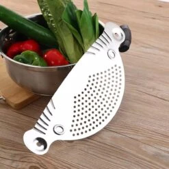 RVS Afgietdeksel- Afgiethulp Met Handvaten- Veilig Afgieten -Keuken Zeef- Vaatwasser Bestendig- Sieve- 26cm- Keuken Tool 14 RVS Afgietdeksel- Afgiethulp Met Handvaten- Veilig Afgieten -Keuken Zeef- Vaatwasser Bestendig- Sieve- 26cm- Keuken Tool -Kookgerei Koning Verkoop 1200x1200 3207