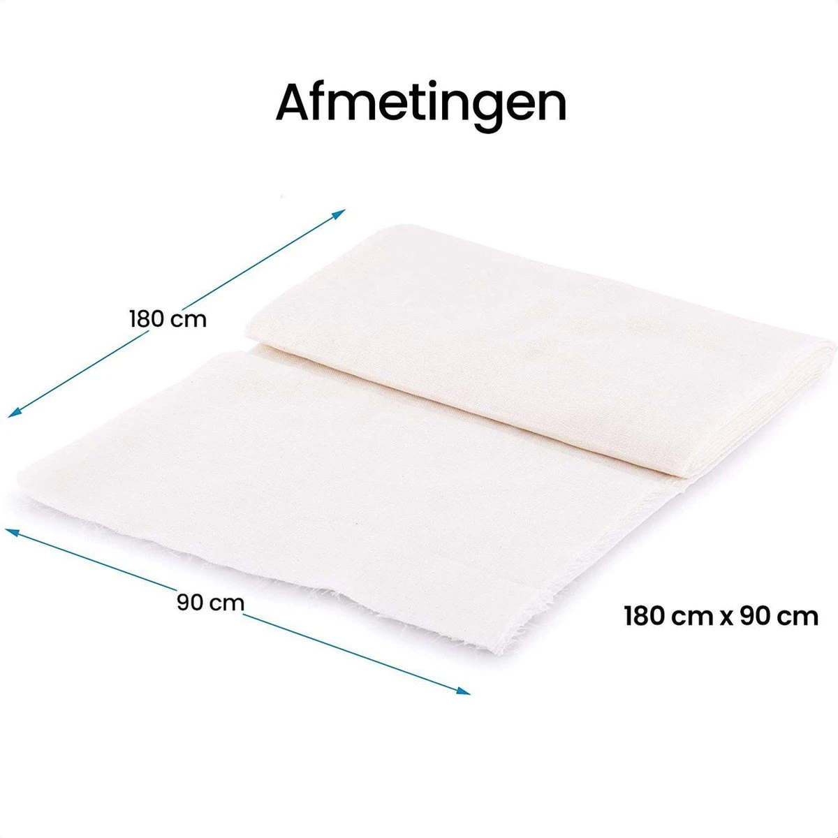 Kaasdoek Neteldoek Passeerdoek - Katoen - Ongebleekt - 90 X 180 Cm 5 Kaasdoek Neteldoek Passeerdoek - Katoen - Ongebleekt - 90 X 180 Cm - Afbeelding 5