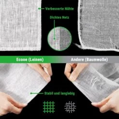 BOTC Kaasdoek - Passeerdoek - 95 X 90 Cm - 2 Stuks -zachte Neteldoek - Passeerdoek - 100% Linnen – Ongebleekt - Micromousseline 17 BOTC Kaasdoek - Passeerdoek - 95 X 90 Cm - 2 Stuks -zachte Neteldoek - Passeerdoek - 100% Linnen – Ongebleekt - Micromousseline -Kookgerei Koning Verkoop 1200x1200 3232