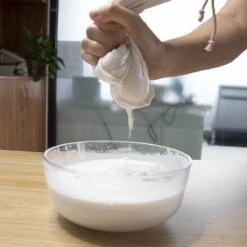 YUGN Kaasdoek Neteldoek Notenmelkzak - Ongebleekt Biologisch Katoen Met Verstevigde Naad - Voor Maken Van Oa Amandelmelk En Kaas - 35x35cm - Cadeau Tip -Kookgerei Koning Verkoop 1200x1200 3247
