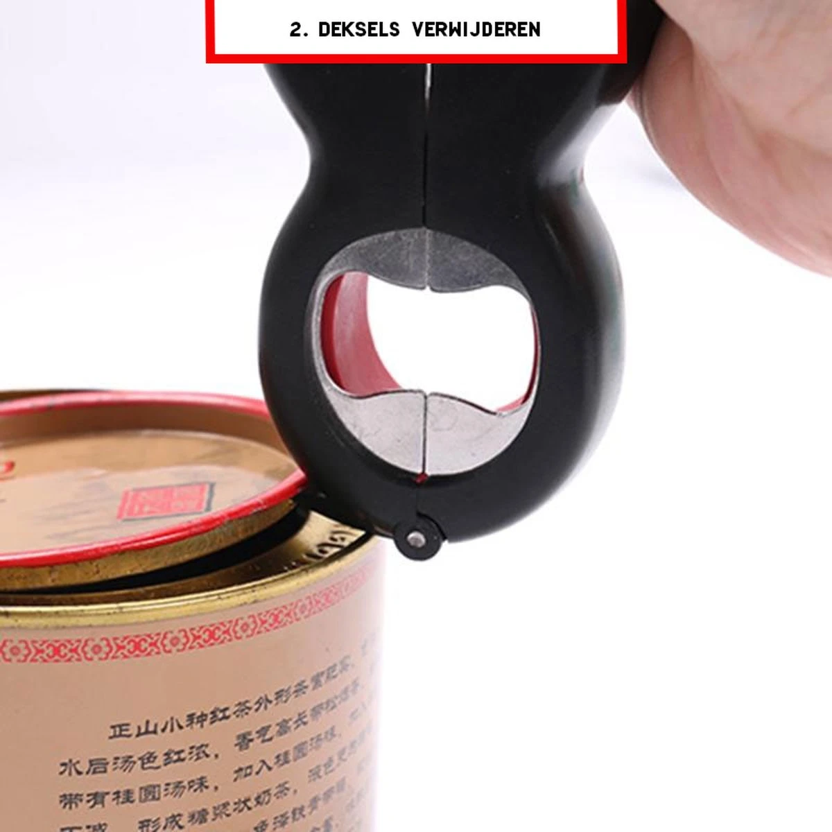 Multifunctionele Opener - 6-in-1 Keuken Hulp - Ouderen Opener - Fles Opener - Bier Opener - Pot Opener - Zak Opener - Veiligheidszegels Verwijderen - Doppen Losdraaien - Allesopener - Zwart/Rood 4 Multifunctionele Opener - 6-in-1 Keuken Hulp - Ouderen Opener - Fles Opener - Bier Opener - Pot Opener - Zak Opener - Veiligheidszegels Verwijderen - Doppen Losdraaien - Allesopener - Zwart/Rood - Afbeelding 4