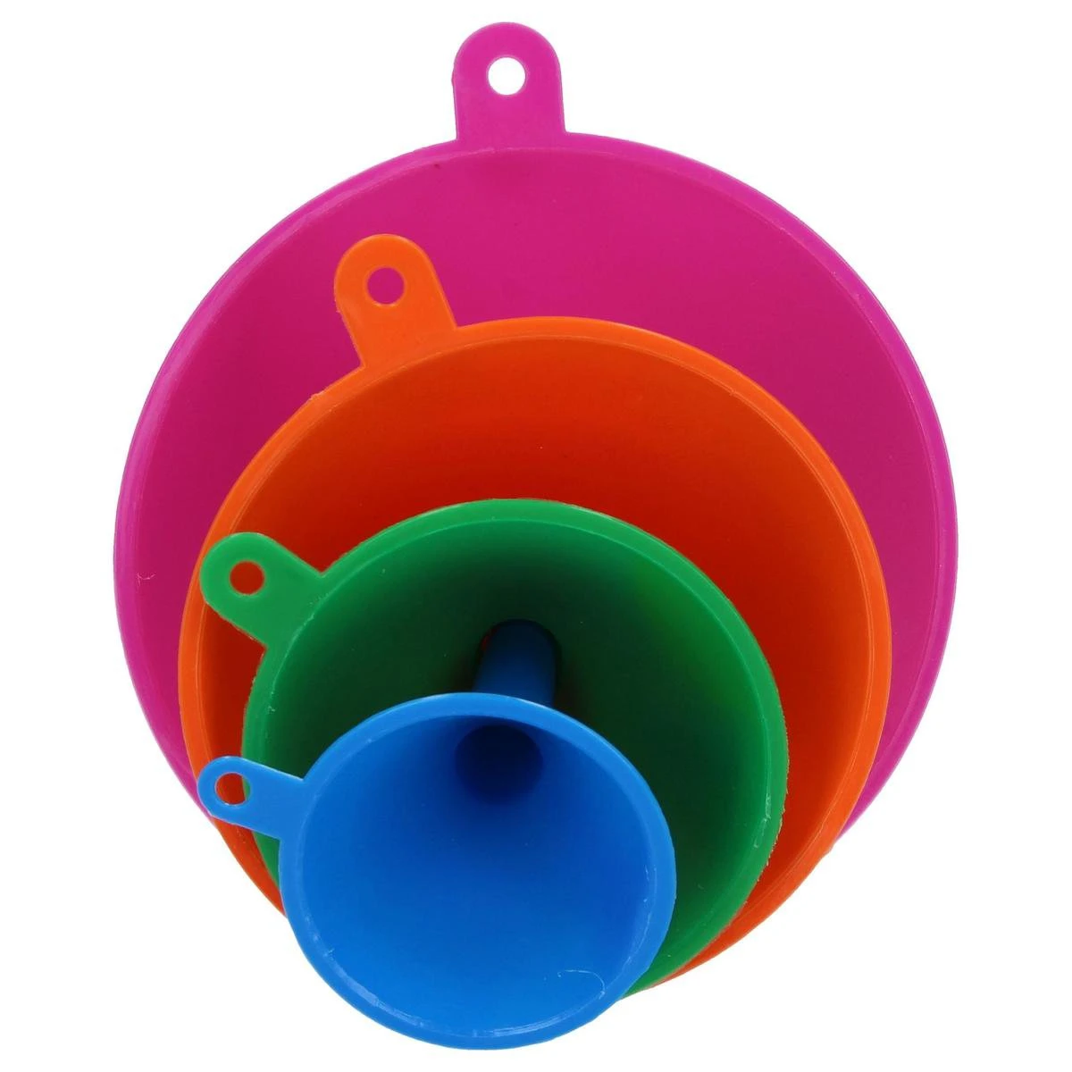 Merkloos Premium 4-Delige Trechter Set – 11cm, 9 Cm, 7 Cm, 5,5 Cm | Trechters In Verschillende Formaten Met Hoge Rand | Olie Zuur En Brandstofbestendig | Multicolor | Voor Snelle Overdracht Van Vloeistoffen, Olie, Water En Droge Stoffen En Poeders | Voor Gebr 3 Merkloos Premium 4-Delige Trechter Set – 11cm, 9 Cm, 7 Cm, 5,5 Cm | Trechters In Verschillende Formaten Met Hoge Rand | Olie Zuur En Brandstofbestendig | Multicolor | Voor Snelle Overdracht Van Vloeistoffen, Olie, Water En Droge Stoffen En Poeders | Voor Gebr - Afbeelding 3