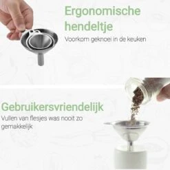 Chefsey - Trechter Set – Keuken – 3 Stuks – RVS – Keukengerei -Kookgerei Koning Verkoop 1200x1200 3374