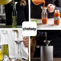 Chefsey - Trechter Set – Keuken – 3 Stuks – RVS – Keukengerei -Kookgerei Koning Verkoop 1200x1200 3375