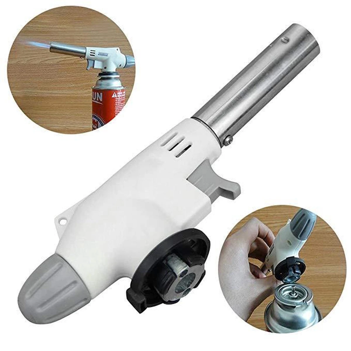 Multi Gasbrander - Butaangas Brander - Creme Brulee Butaan Gas Vuuwerk Keuken Soldeer Aansteker 2 Multi Gasbrander - Butaangas Brander - Creme Brulee Butaan Gas Vuuwerk Keuken Soldeer Aansteker - Afbeelding 2