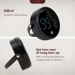 Nimma® Kookwekker - Digitale Keukenwekker - Magnetisch - Incl. Timer En Stopwatch - Draaiknop - Led - Zwart 9 Nimma® Kookwekker - Digitale Keukenwekker - Magnetisch - Incl. Timer En Stopwatch - Draaiknop - Led - Zwart -Kookgerei Koning Verkoop 1200x1200 3417