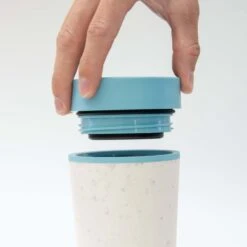 Circular & Co - Travel Mug - Koffiebeker To Go - Coffee To Go Beker - 340 Ml - Crème - Zwart - 12oz - Duurzaam -Kookgerei Koning Verkoop 1200x1200 342