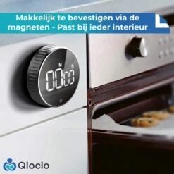 Qlocio Digitale Kookwekker Klok - Keukenwekker - Magnetisch - Zwart 15 Qlocio Digitale Kookwekker Klok - Keukenwekker - Magnetisch - Zwart -Kookgerei Koning Verkoop 1200x1200 3458
