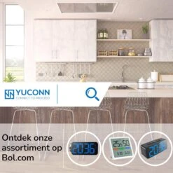 YUCONN® Digitale Kookwekker - Keukenwekker - Timer En Stopwatch - Eierwekker - Douche Timer - Magneet - Met Draaiknop - Wit/Zwart -Kookgerei Koning Verkoop 1200x1200 3466