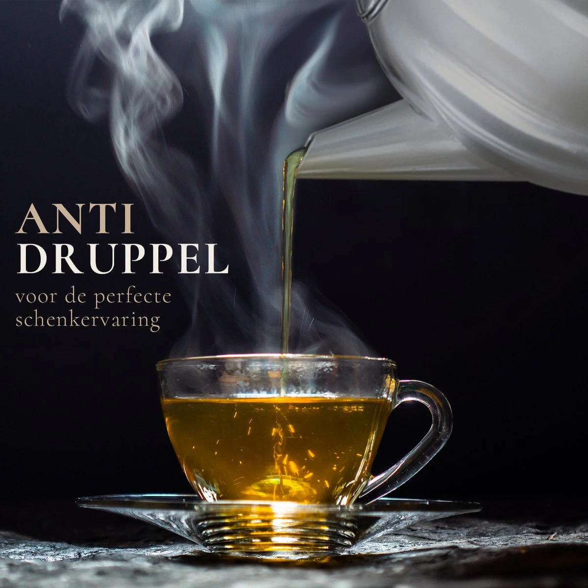 T&C Theepot Met Filter En Dubbelwandig - 1,2L - Matte Grijs 2 T&C Theepot Met Filter En Dubbelwandig - 1,2L - Matte Grijs - Afbeelding 2