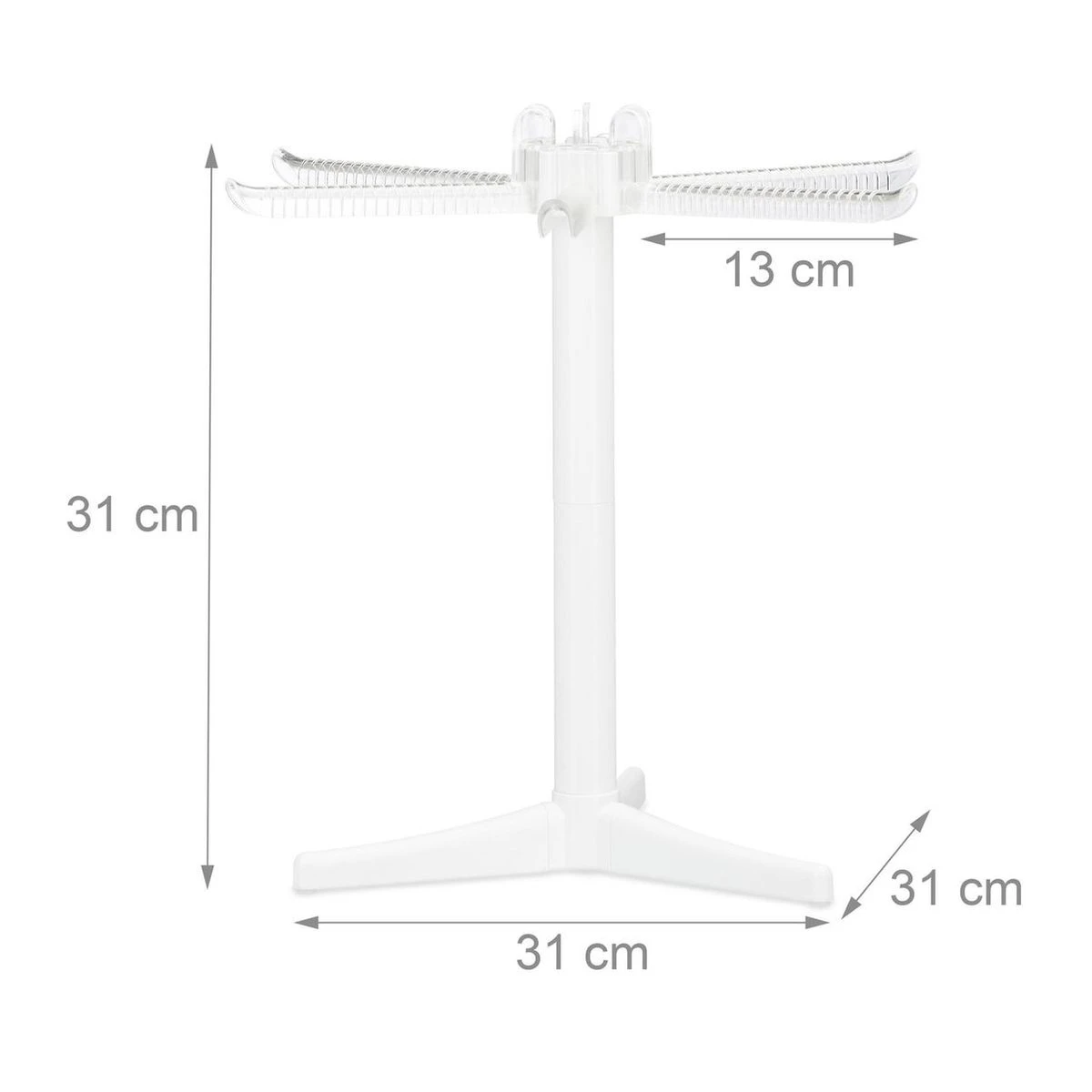 Relaxdays - Pasta Droogrek - Kunststof - Opvouwbaar - Pastadroger - Pasta Drogen 2 Relaxdays - Pasta Droogrek - Kunststof - Opvouwbaar - Pastadroger - Pasta Drogen - Afbeelding 2