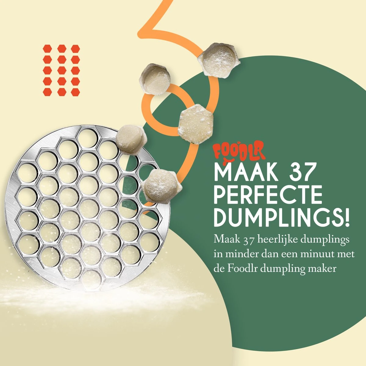 Foodlr Dumpling Maker Met 37 Gaten - Ravioli Maker Keuken Accessoires + Met Dumpling Kookboek 4 Foodlr Dumpling Maker Met 37 Gaten - Ravioli Maker Keuken Accessoires + Met Dumpling Kookboek - Afbeelding 4