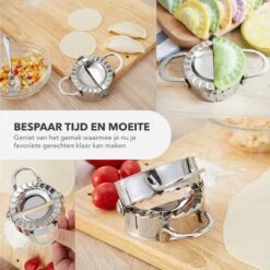 RX Goods 2 Stuks Stalen Deegvormer Mal Voor Ravioli, Pastei, Dumpling, Empanada – Maker Keukengerei 8 RX Goods 2 Stuks Stalen Deegvormer Mal Voor Ravioli, Pastei, Dumpling, Empanada – Maker Keukengerei -Kookgerei Koning Verkoop 1200x1200 3550