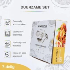 AVINTGOODS Dumpling Maker - 7-delig Pastei Vorm - Deegsnijder -Kookgerei Koning Verkoop 1200x1200 3583