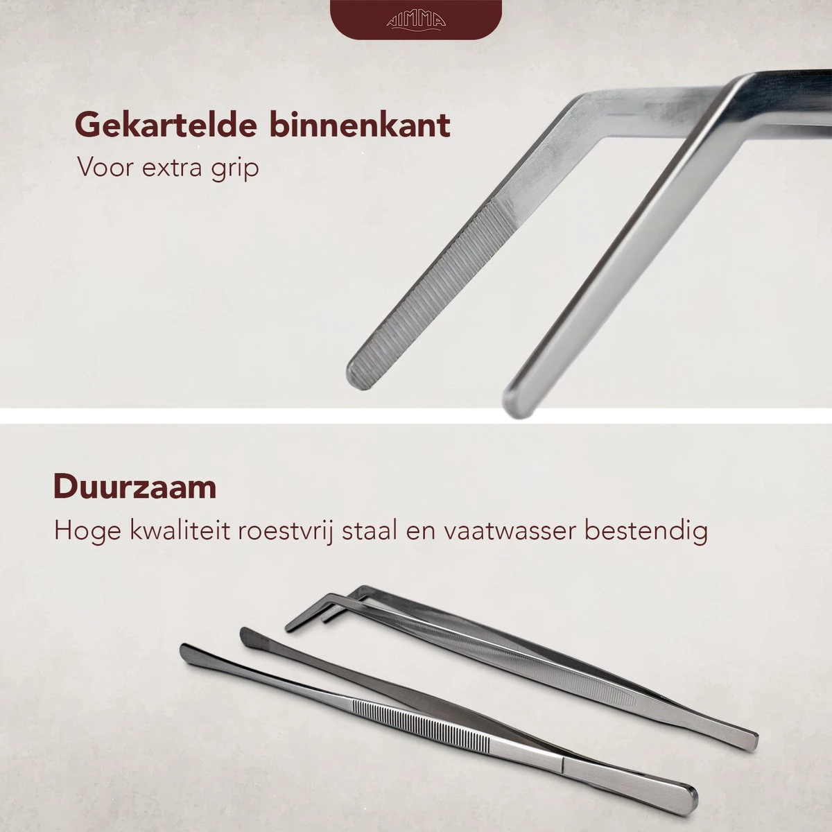 Nimma® Vleespincet - Set Van 2 - Serveertang - Keukenpincet 32 Cm - RVS 2 Nimma® Vleespincet - Set Van 2 - Serveertang - Keukenpincet 32 Cm - RVS - Afbeelding 2