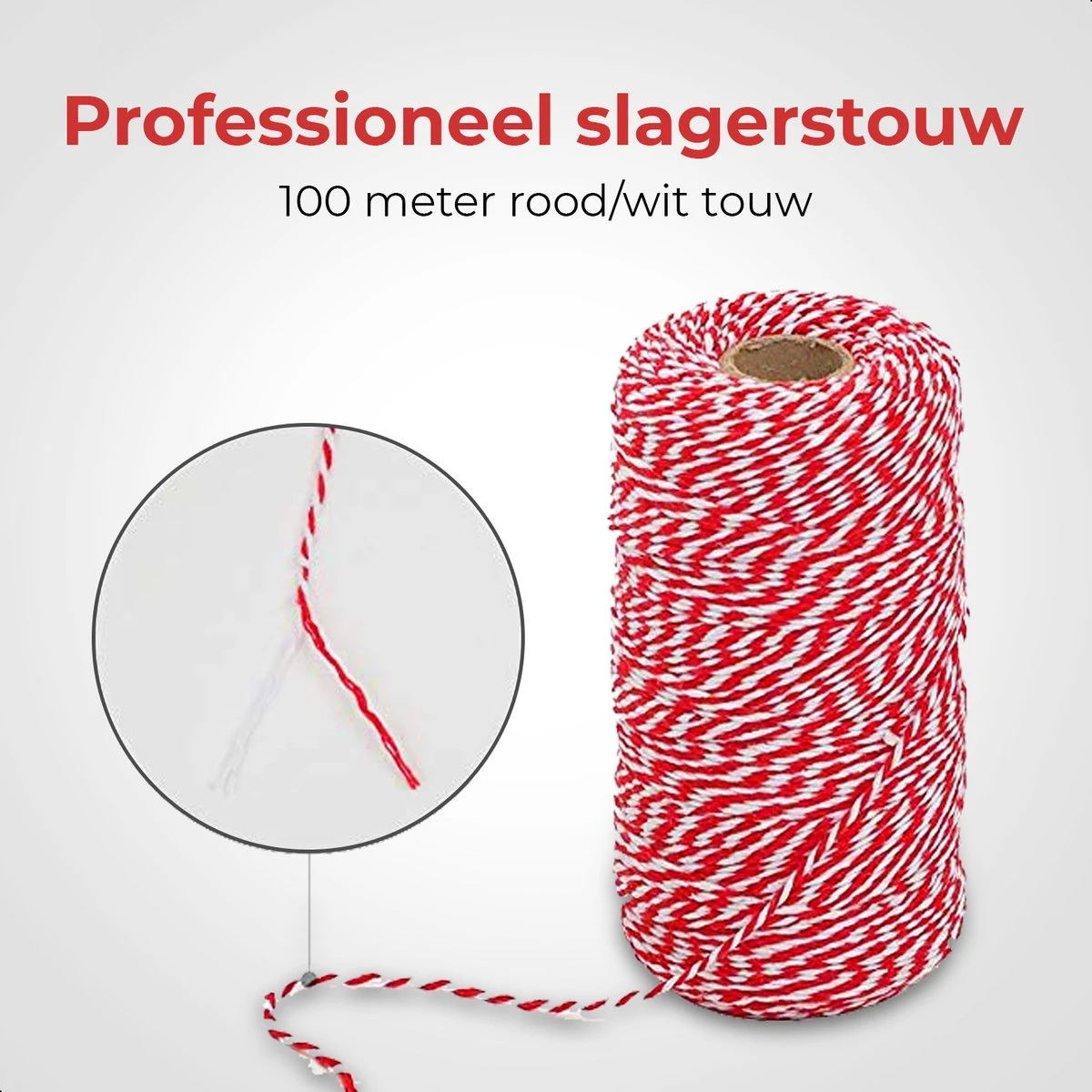 GrillX Slagerstouw 100 Meter - Keukentouw 2mm - Extra Sterk Rolladetouw - Bindtouw - BBQ Accesoires 4 GrillX Slagerstouw 100 Meter - Keukentouw 2mm - Extra Sterk Rolladetouw - Bindtouw - BBQ Accesoires - Afbeelding 4