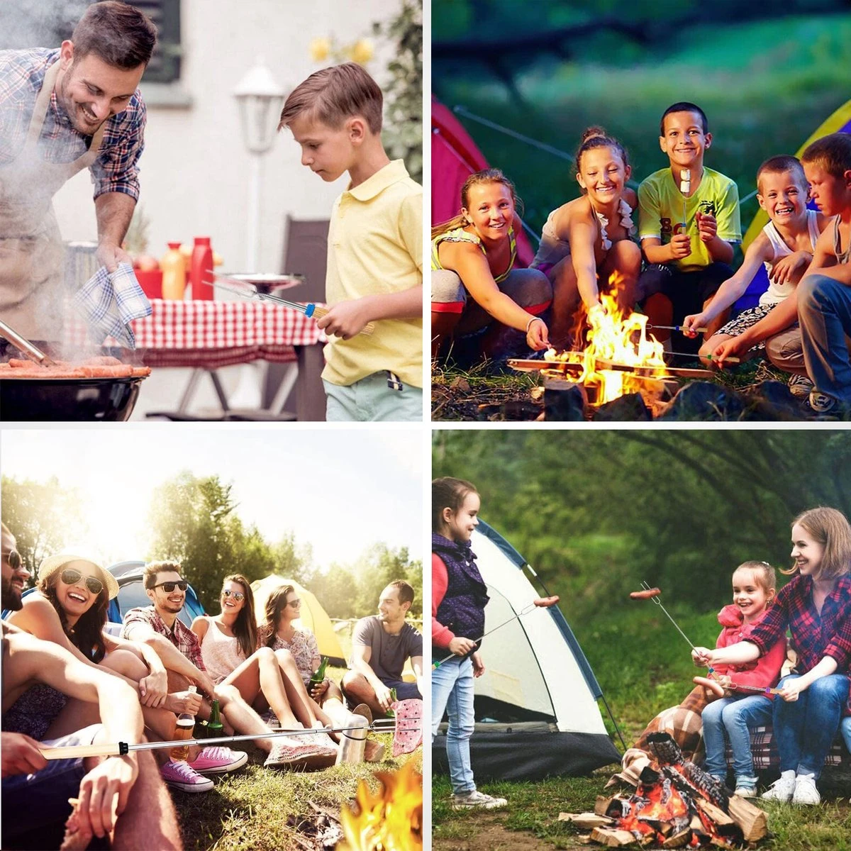 Dayshake Marshmallow Spiezen - 10 Stuks - 80cm - Uitschuifbare BBQ Spiezen - BBQ Accesoires - Inclusief Opbergtasje 6 Dayshake Marshmallow Spiezen - 10 Stuks - 80cm - Uitschuifbare BBQ Spiezen - BBQ Accesoires - Inclusief Opbergtasje - Afbeelding 6